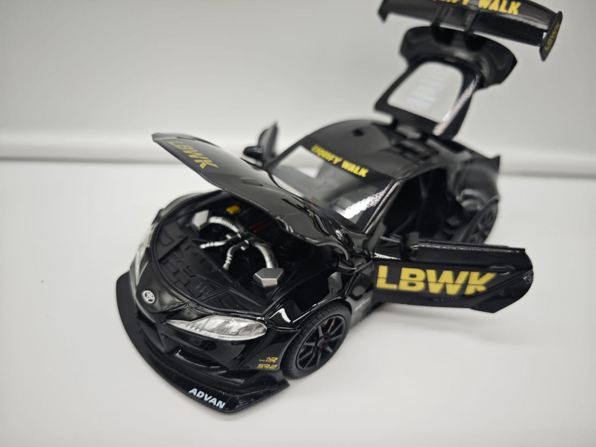 Toyota Supra GR Liberty Walk (LB-WORKS) - Escala 1/24 - c/Luz y Sonido - (sin caja)