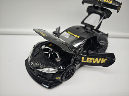 Toyota Supra GR Liberty Walk (LB-WORKS) - Escala 1/24 - c/Luz y Sonido - (sin caja)