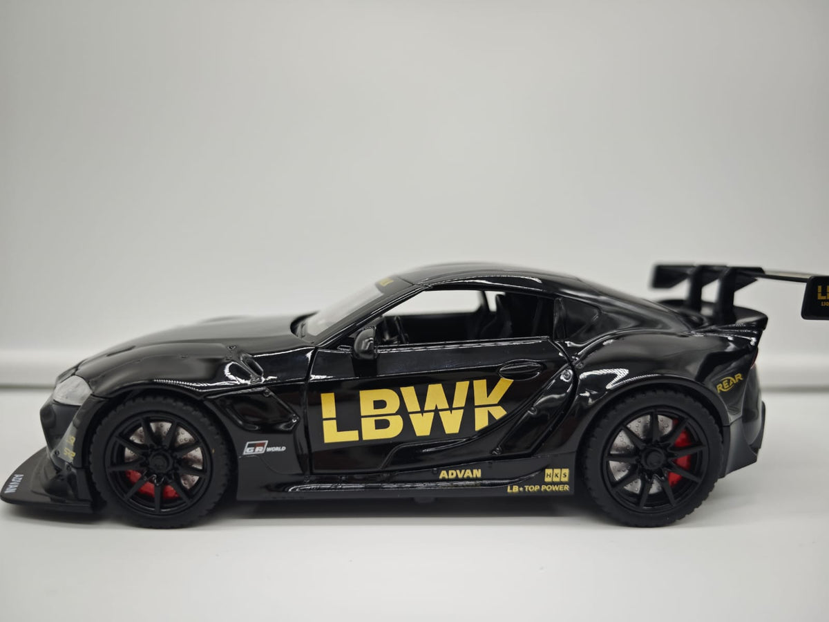 Toyota Supra GR Liberty Walk (LB-WORKS) - Escala 1/24 - c/Luz y Sonido - (sin caja)