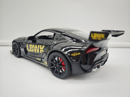 Toyota Supra GR Liberty Walk (LB-WORKS) - Escala 1/24 - c/Luz y Sonido - (sin caja)