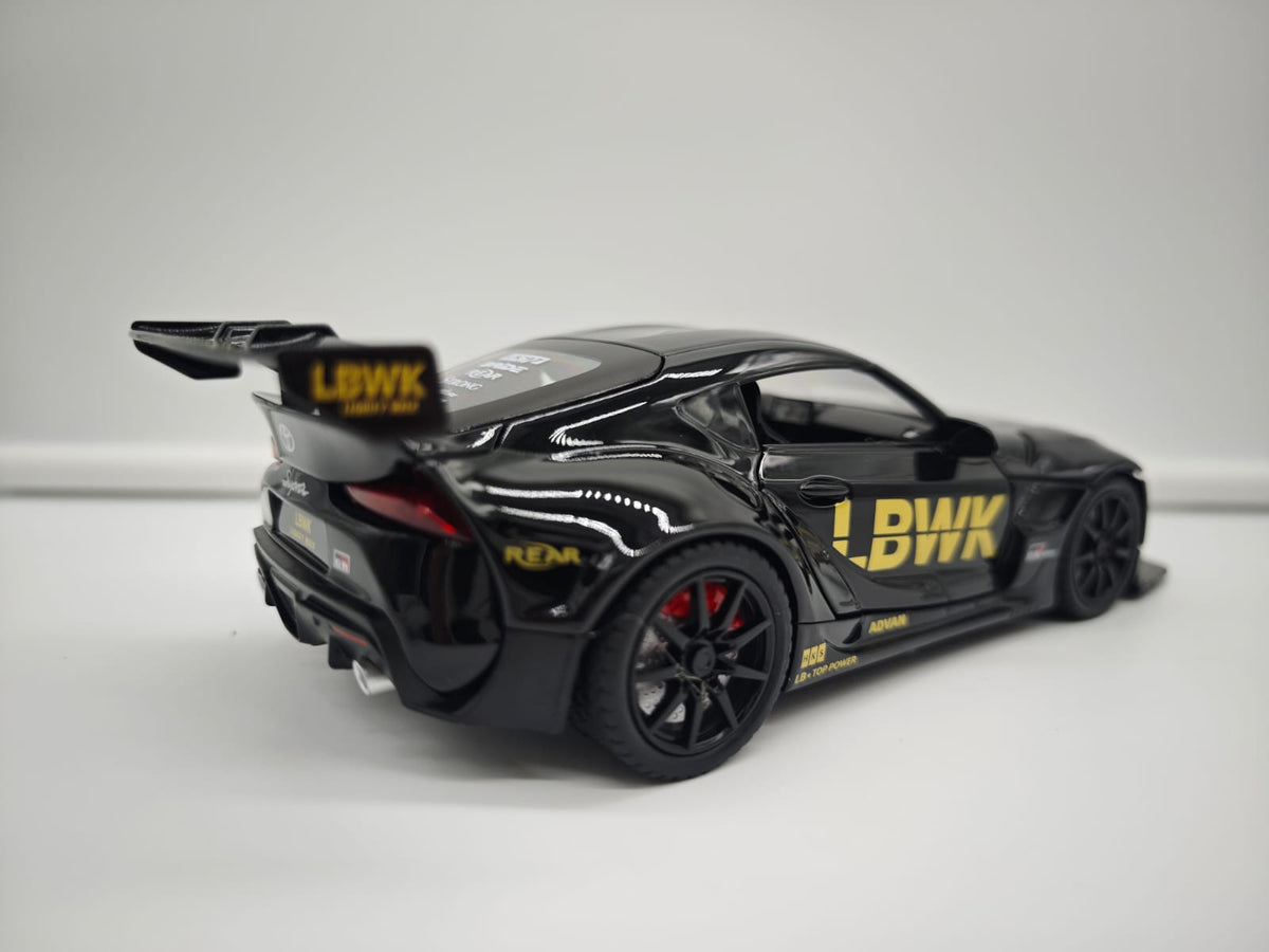 Toyota Supra GR Liberty Walk (LB-WORKS) - Escala 1/24 - c/Luz y Sonido - (sin caja)