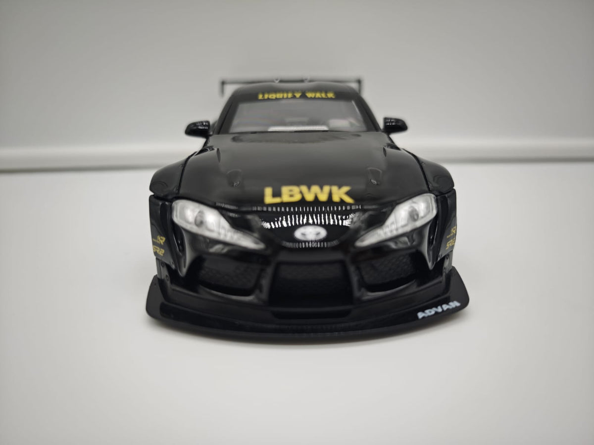 Toyota Supra GR Liberty Walk (LB-WORKS) - Escala 1/24 - c/Luz y Sonido - (sin caja)