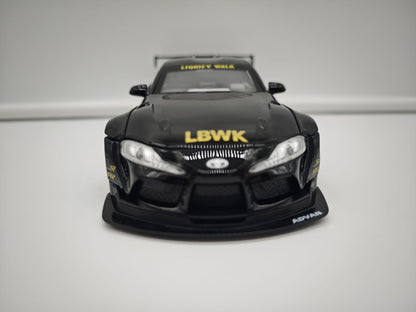 Toyota Supra GR Liberty Walk (LB-WORKS) - Escala 1/24 - c/Luz y Sonido - (sin caja)