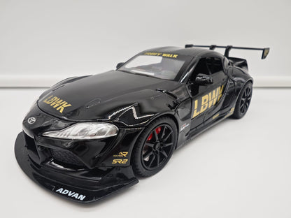 Toyota Supra GR Liberty Walk (LB-WORKS) - Escala 1/24 - c/Luz y Sonido - (sin caja)
