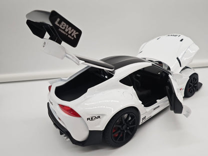 Toyota Supra GR Liberty Walk (LB-WORKS) - Escala 1/24 - c/Luz y Sonido - (sin caja)