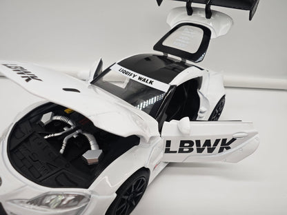 Toyota Supra GR Liberty Walk (LB-WORKS) - Escala 1/24 - c/Luz y Sonido - (sin caja)
