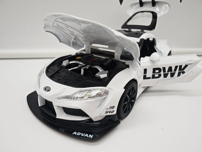 Toyota Supra GR Liberty Walk (LB-WORKS) - Escala 1/24 - c/Luz y Sonido - (sin caja)