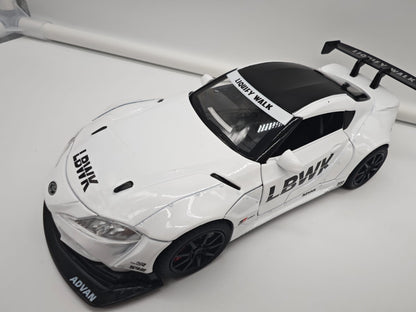 Toyota Supra GR Liberty Walk (LB-WORKS) - Escala 1/24 - c/Luz y Sonido - (sin caja)