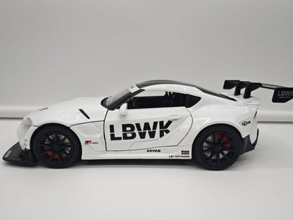 Toyota Supra GR Liberty Walk (LB-WORKS) - Escala 1/24 - c/Luz y Sonido - (sin caja)
