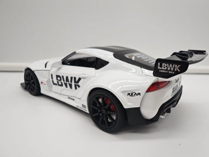 Toyota Supra GR Liberty Walk (LB-WORKS) - Escala 1/24 - c/Luz y Sonido - (sin caja)
