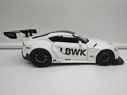 Toyota Supra GR Liberty Walk (LB-WORKS) - Escala 1/24 - c/Luz y Sonido - (sin caja)