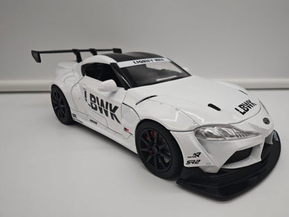 Toyota Supra GR Liberty Walk (LB-WORKS) - Escala 1/24 - c/Luz y Sonido - (sin caja)