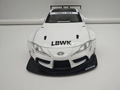 Toyota Supra GR Liberty Walk (LB-WORKS) - Escala 1/24 - c/Luz y Sonido - (sin caja)