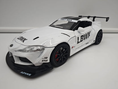 Toyota Supra GR Liberty Walk (LB-WORKS) - Escala 1/24 - c/Luz y Sonido - (sin caja)