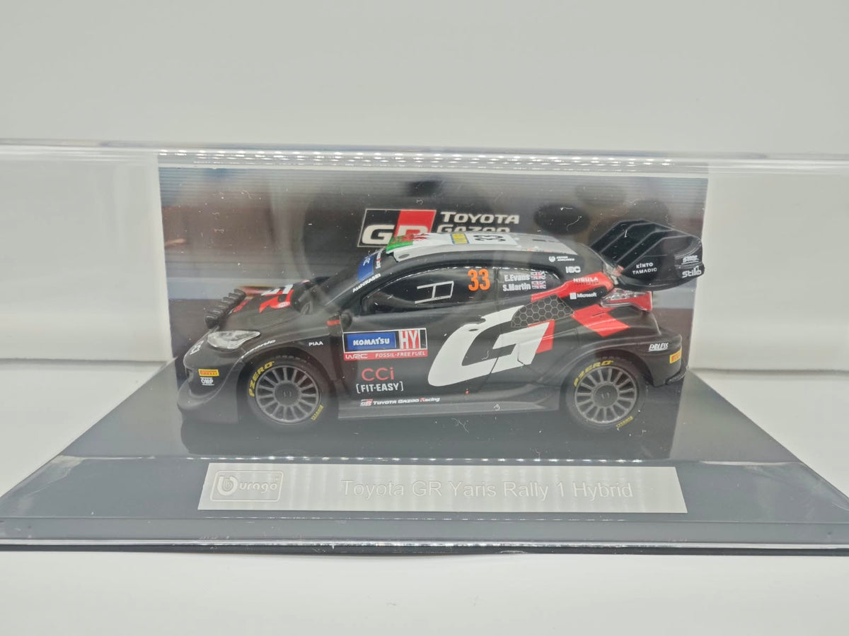 Toyota GR Yaris Rally 1 Hybrid - #33 Elfyn Evans  - Escala 1/43 - Burago