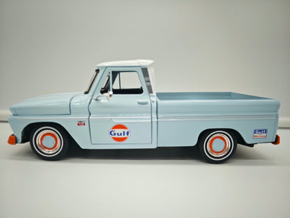 Chevy C10 Pickup 1966 Gulf - Escala 1/24 - MotorMax - (Sin caja)