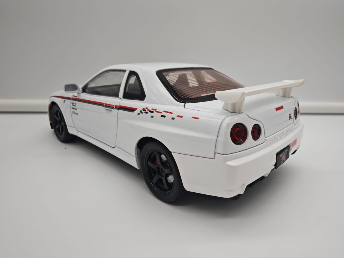 Nissan Skyline GT-R R34 Nismo - Escala 1/24 - c/Luz y Sonido - (sin caja)