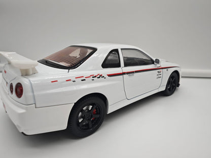 Nissan Skyline GT-R R34 Nismo - Escala 1/24 - c/Luz y Sonido - (sin caja)