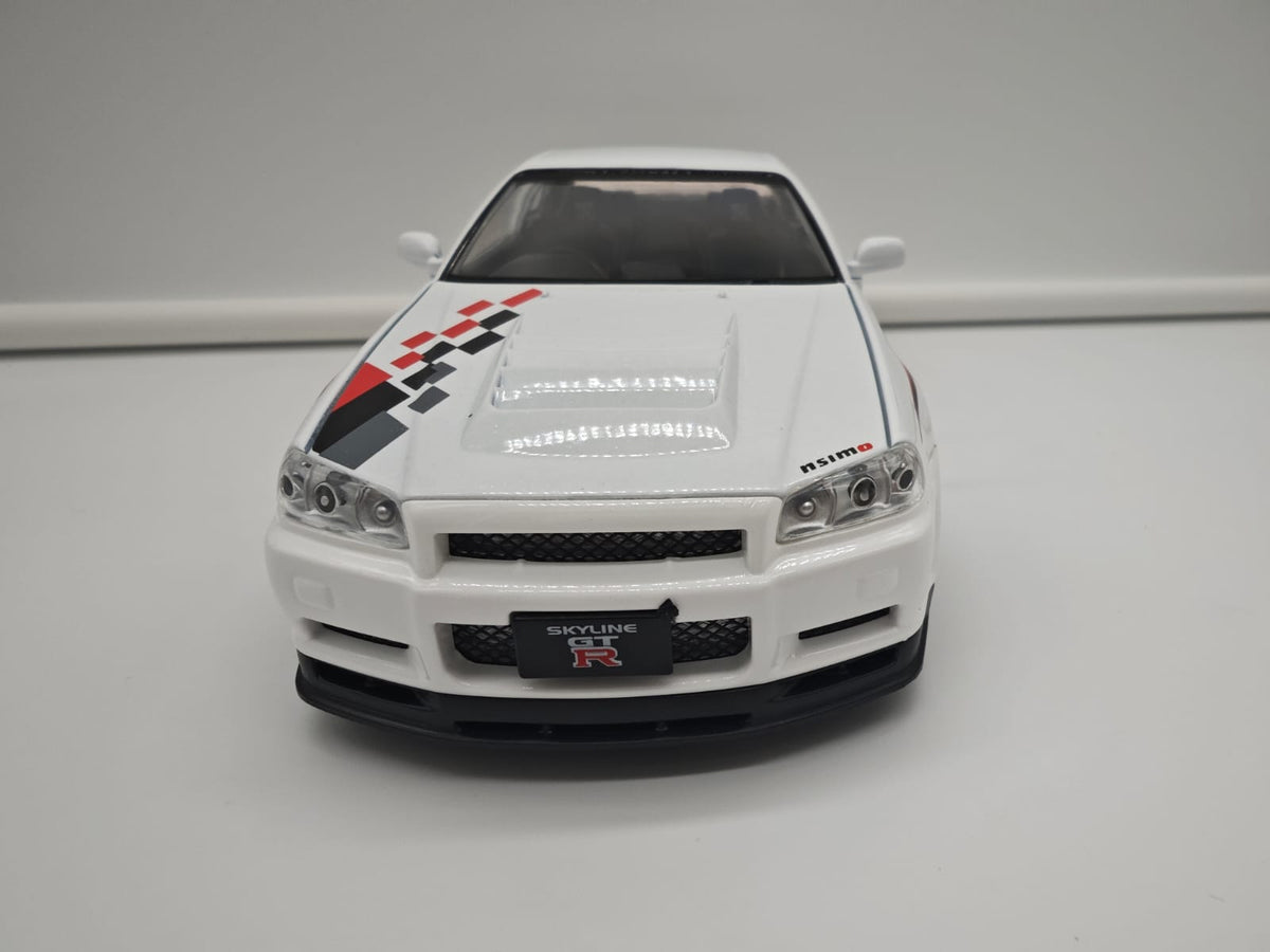 Nissan Skyline GT-R R34 Nismo - Escala 1/24 - c/Luz y Sonido - (sin caja)