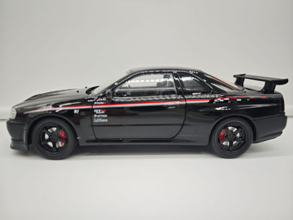 Nissan Skyline GT-R R34 Nismo - Escala 1/24 - c/Luz y Sonido - (sin caja)