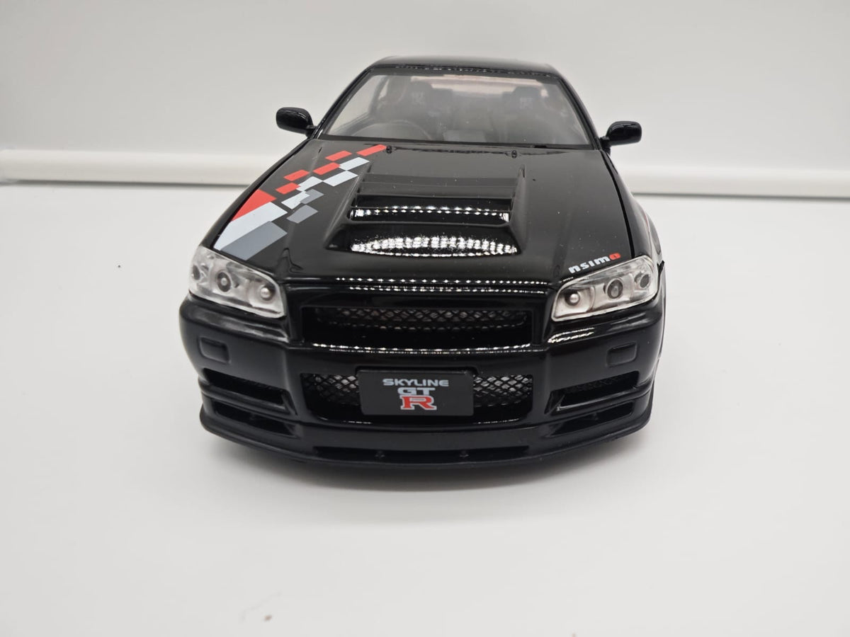 Nissan Skyline GT-R R34 Nismo - Escala 1/24 - c/Luz y Sonido - (sin caja)